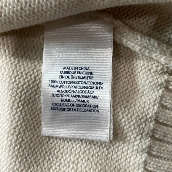 Polo Ralph Lauren Big Pony Full Zip Cardigan Sweater Size M (8-10) - Picture 7 of 10